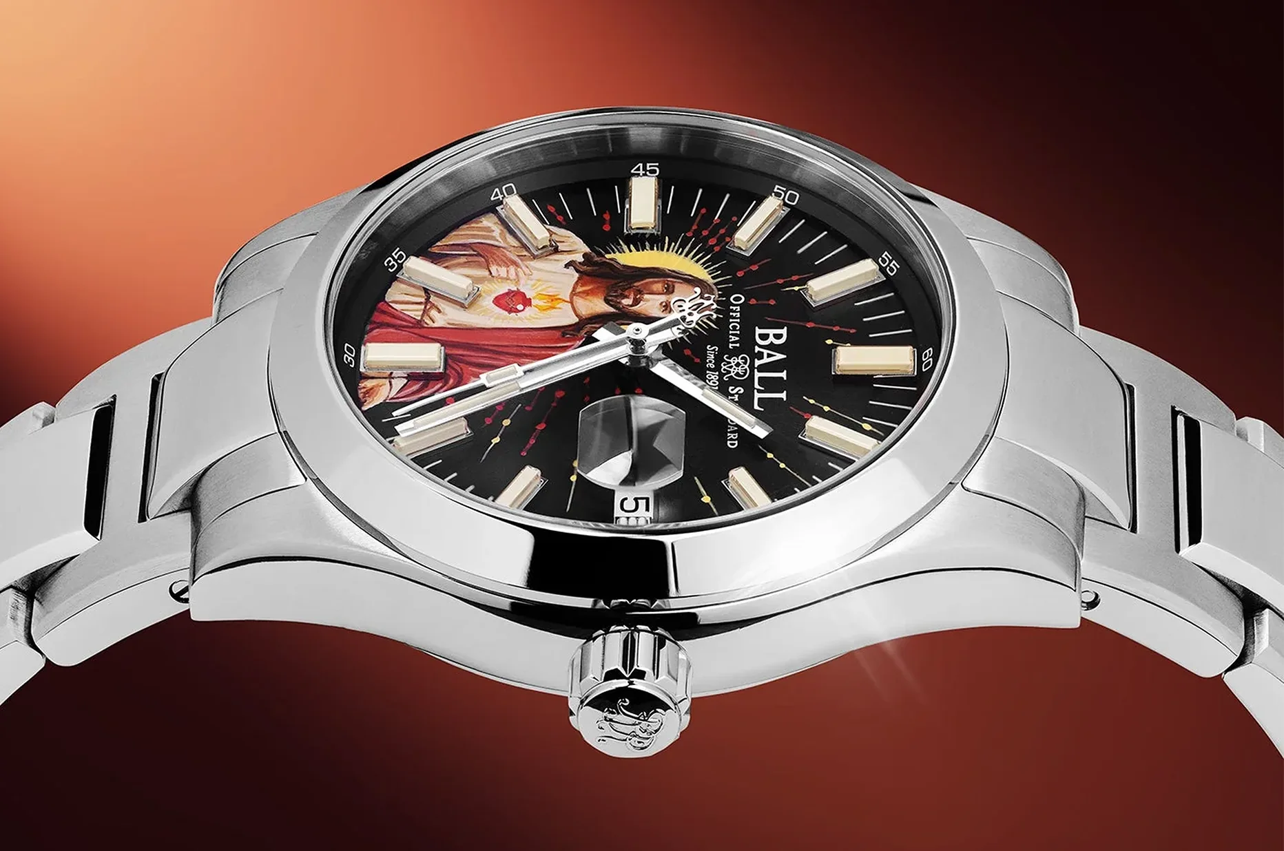 BALL Engineer M Ascension ze stali 904L, profil koperty 40 mm i stalowa bransoleta
