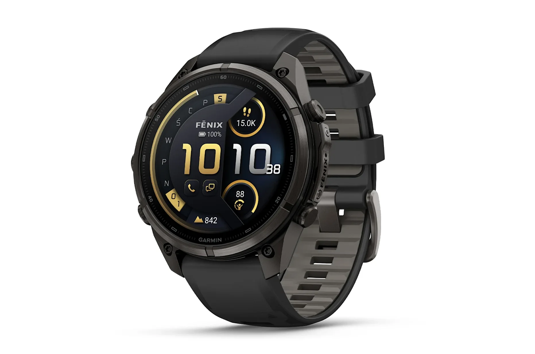 Garmin fēnix 9 Pro 47 mm - sportowy smartwatch GPS z tytanową kopertą i czarnym paskiem