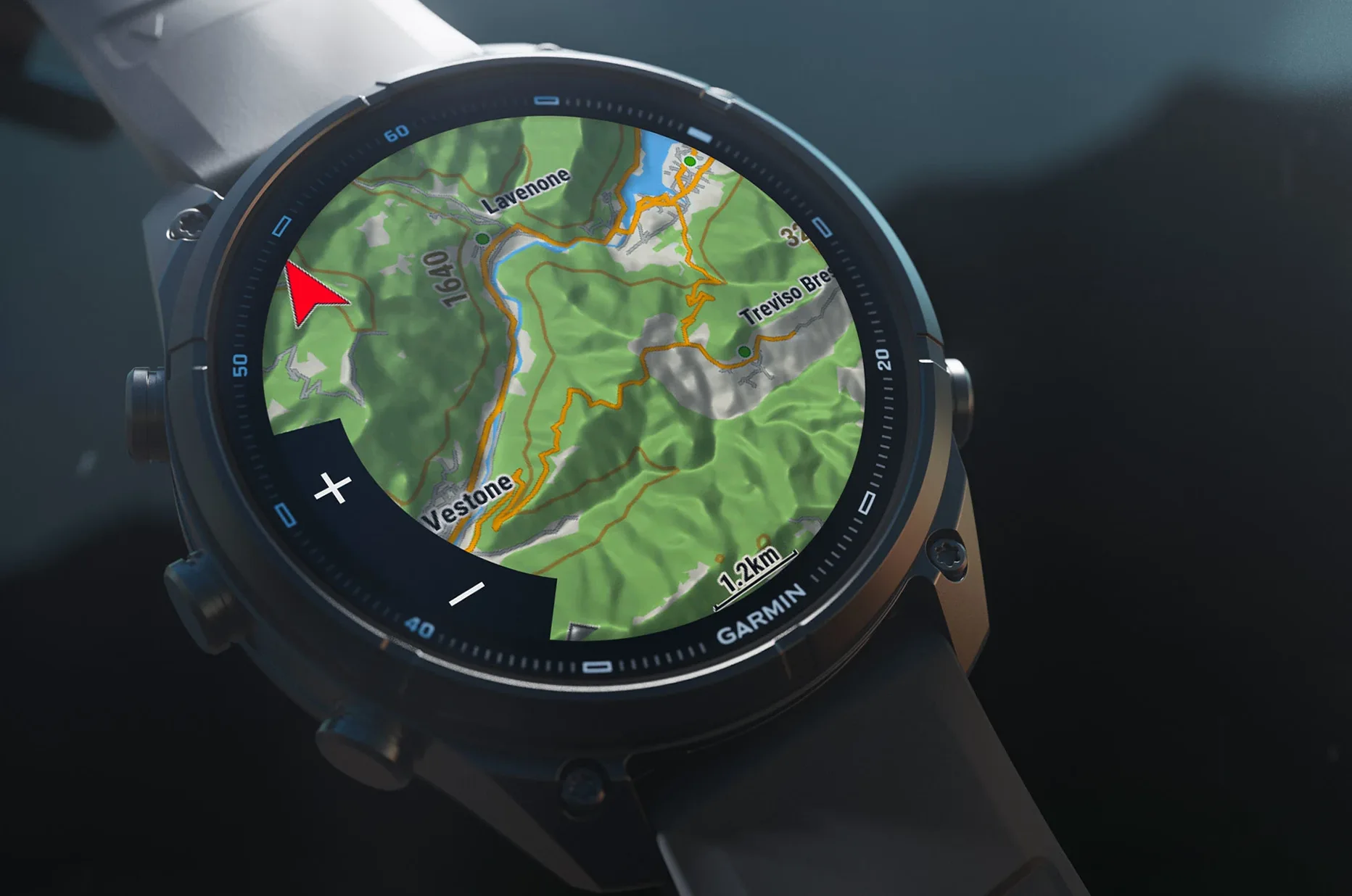 Garmin fēnix 9 Pro - mapa topograficzna TopoActive z nawigacją GPS i trasami górskimi