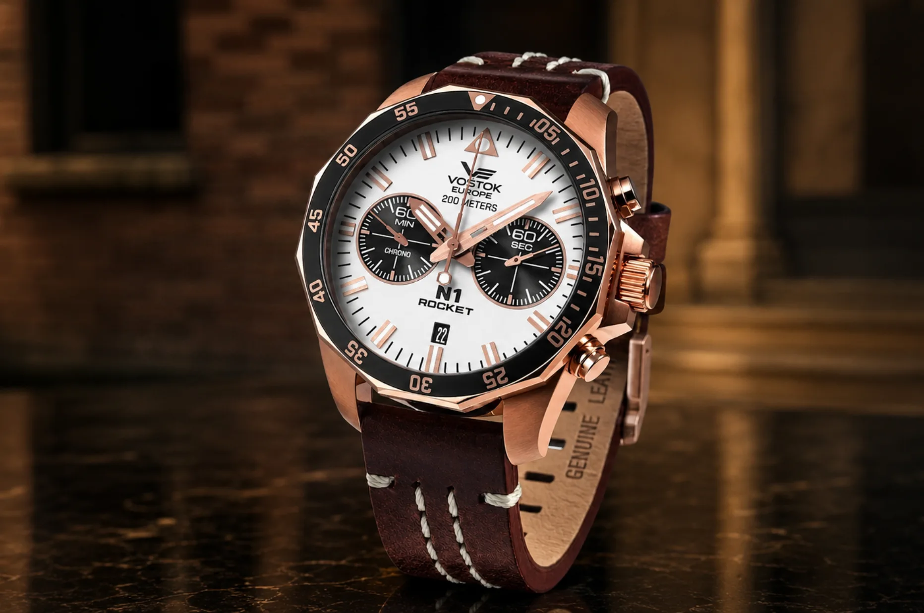 Prezent na Dzień Ojca - limitowany zegarek Vostok Europe Rocket N1 z chronografem