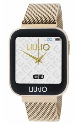 Pozłacany smartwatch damski na prezent