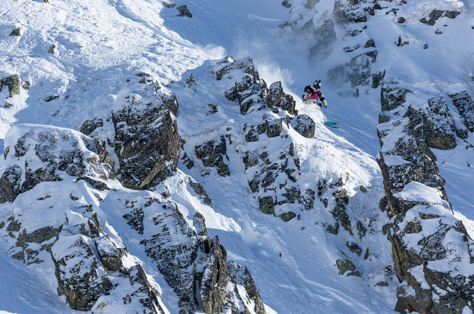 Narciarz Freeride World Tour