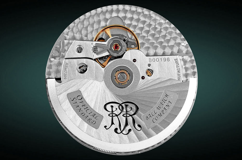 Manufakturowy mechanizm zegarka Ball