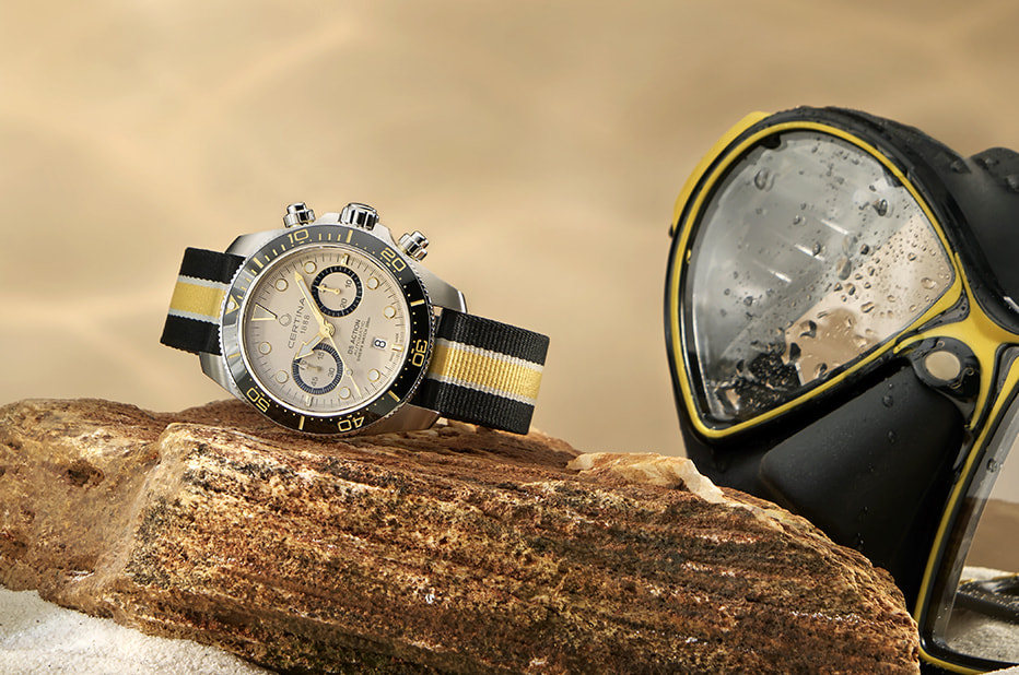 Sportowy zegarek wodoszczelny do 300m Certina DS Action Diver Chrono