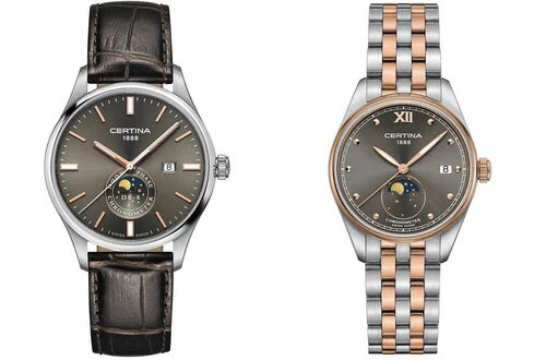 Certina DS-8 Moon Phase zegarki na prezent na Walentynki