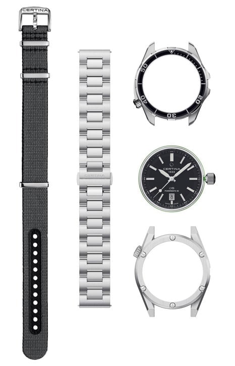 Zestaw Certina DS + zegarek czarny