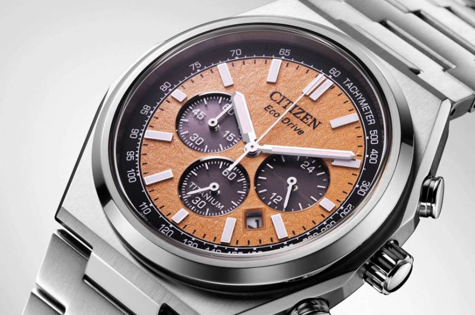 Tytanowy zegarek chronograf męski Citizen Super Titanium