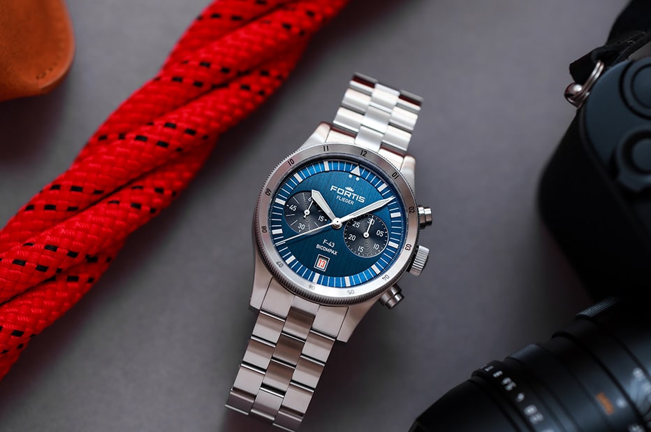 Lotniczy zegarek chronograf Fortis Flieger