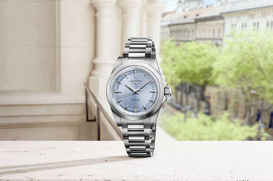 Zegarek Longines Conquest z niebieską tarczą