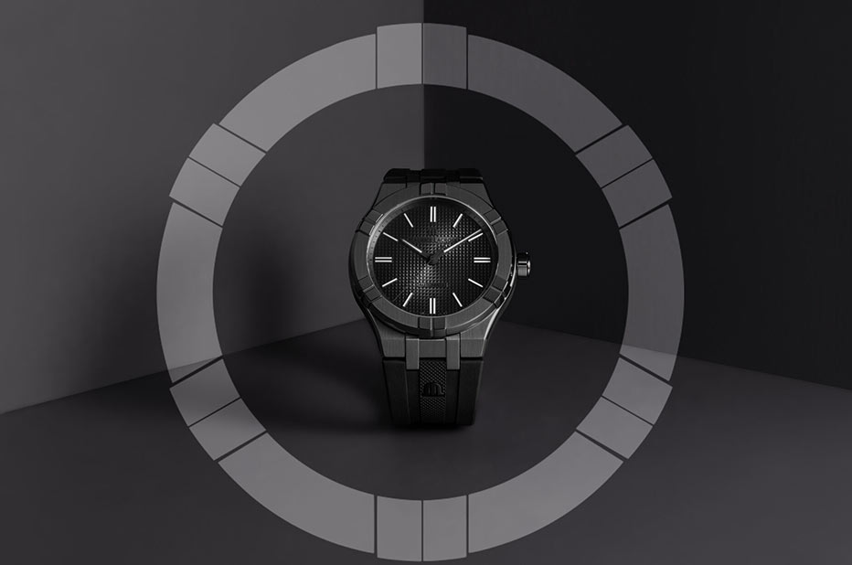 Zegarek z czarną kopertą Maurice Lacroix Aikon PVD Gunmetal