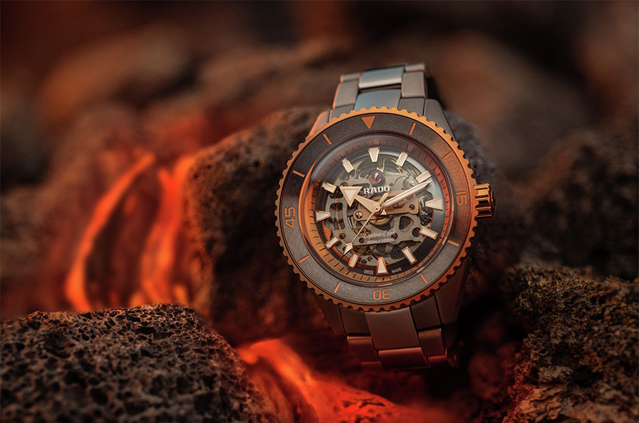 Rado Captain Cook High-Tech Ceramic Skeleton — szkieletowy zegarek z  ceramiki high-tech plasma