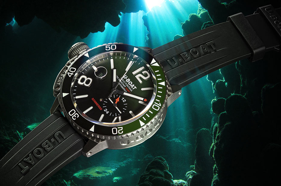 Zegarek męski U-Boat Sommerso Ceramic Green