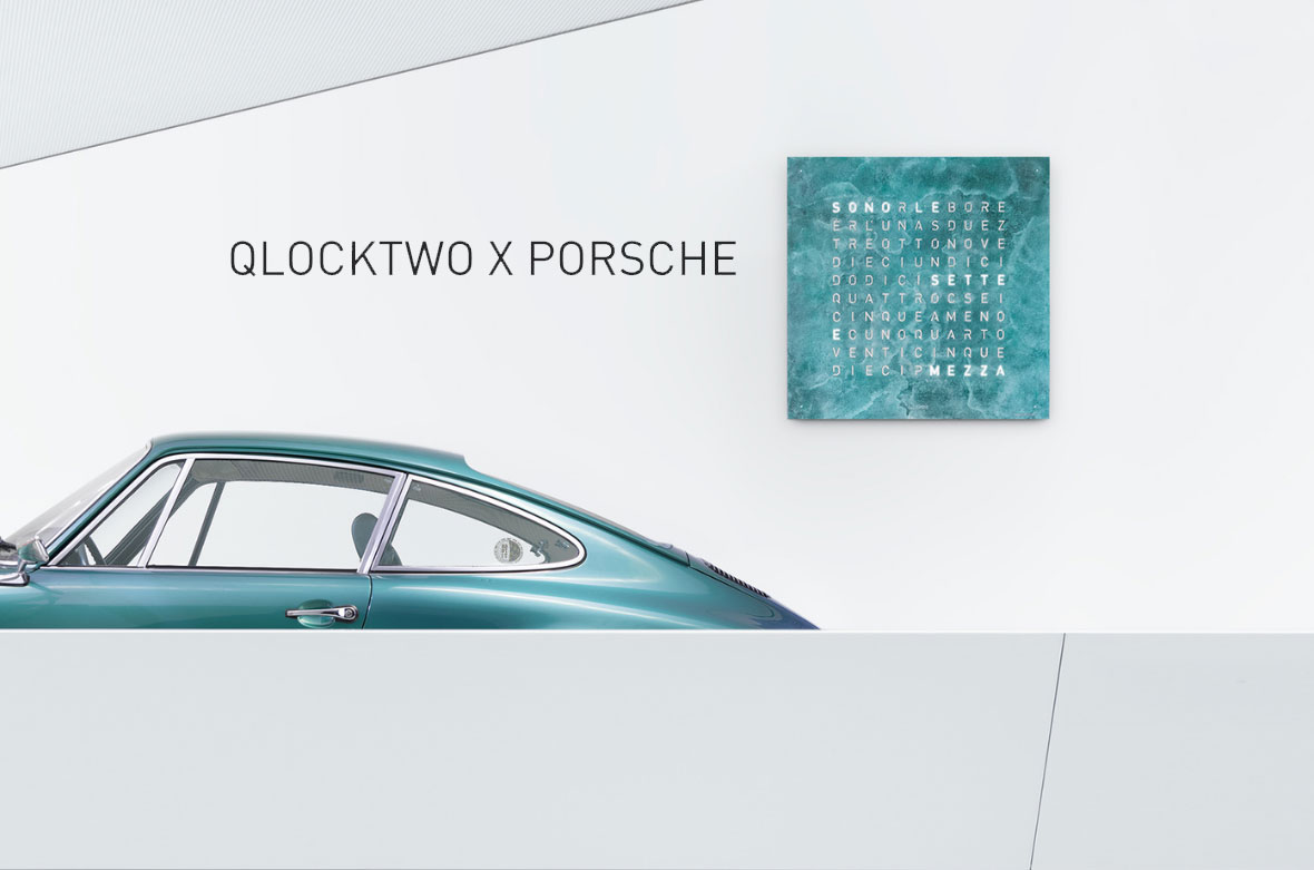Qlocktwo & Porsche ikony designu