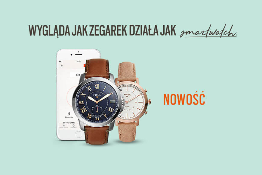 Promocja na zegarki hybrydowe Fossil!