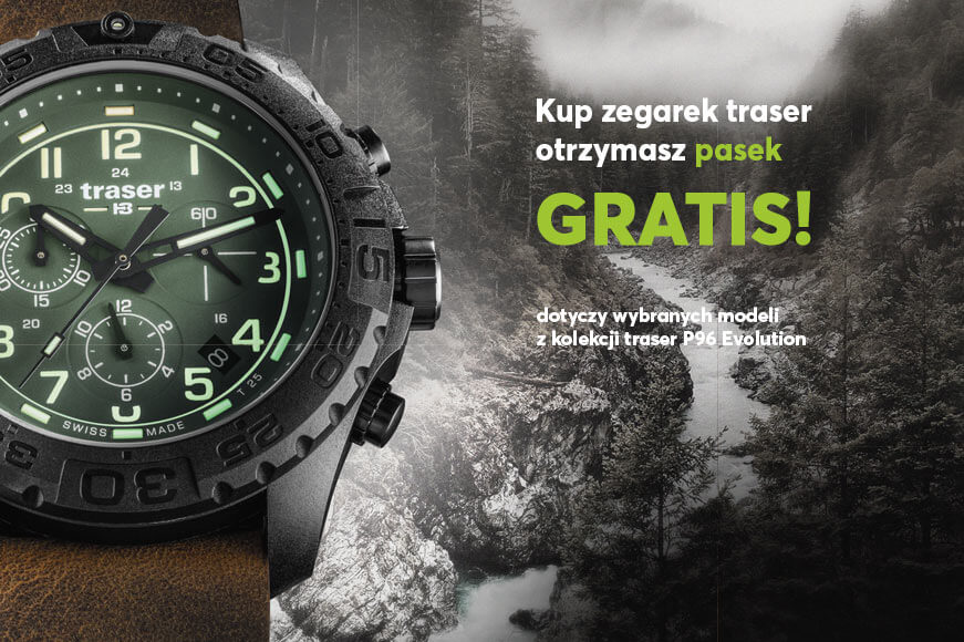 Kup zegarek traser, otrzymasz pasek gratis