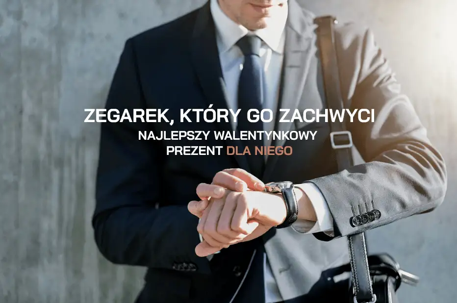 Męski zegarek na prezent walentynkowy