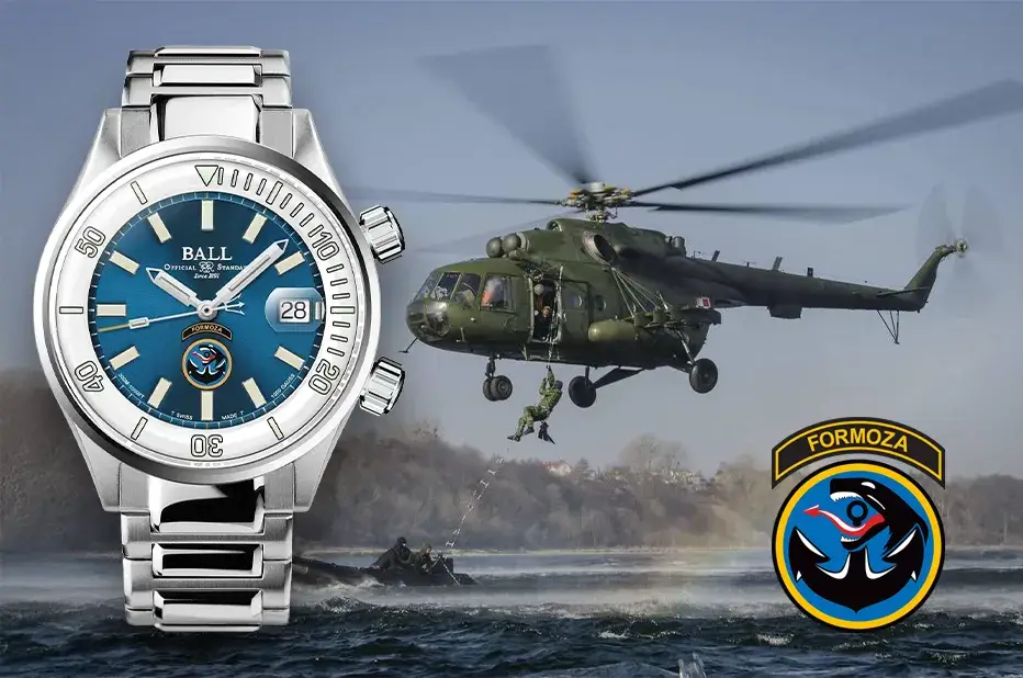 Zegarek Ball na tle operacji JW FORMOZA z desantem z helikoptera – edycja na 50-lecie jednostki
