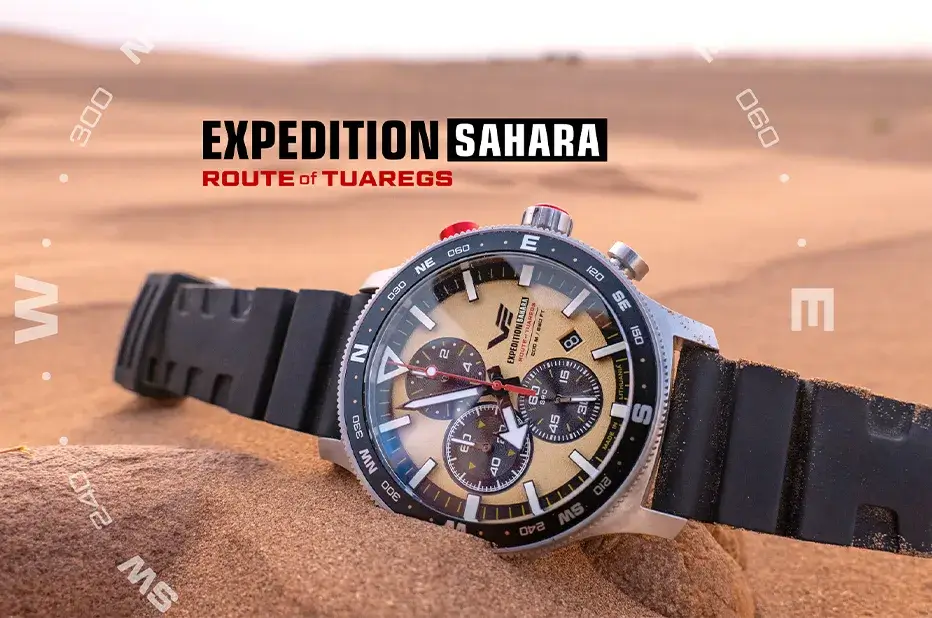 Limitowany zegarek Vostok Europe Expedition SAHARA Route of Tuaregs testowany na Saharze Limitowany zegarek Vostok Europe Expedition SAHARA Route of Tuaregs testowany na Saharze