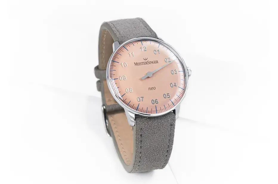 Zegarki jednowskazówkowe MeisterSinger Neo Special w pastelowych kolorach