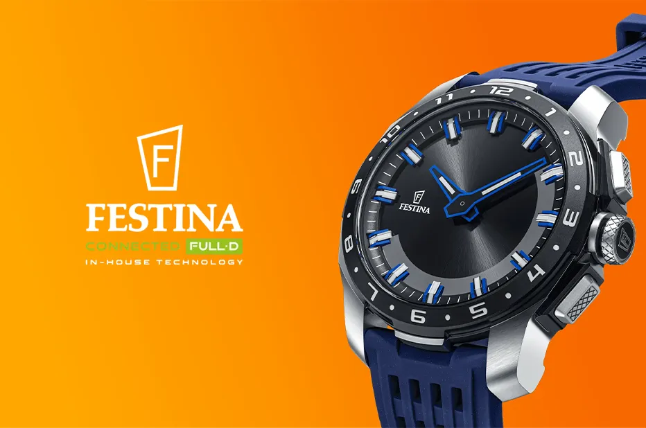 Połączone zegarki Festina Connected Full D z tytanu