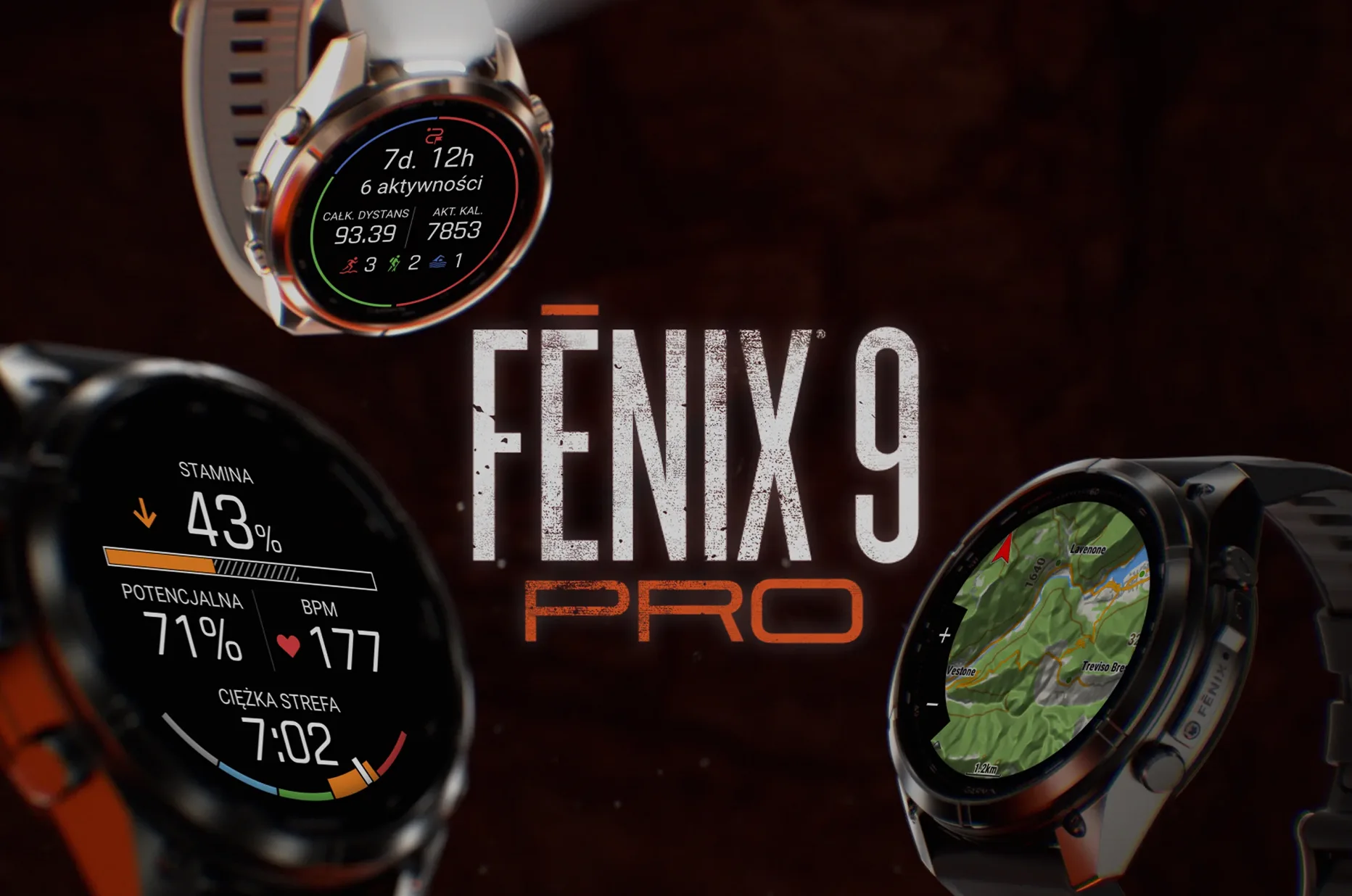 Garmin fēnix 9 Pro - tytanowy smartwatch GPS z mapami i funkcjami sportowymi