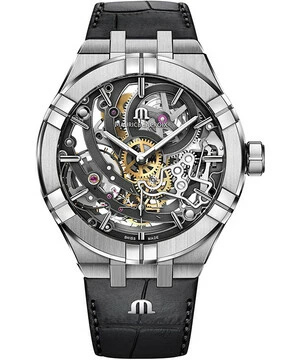 Zegarek Maurice Lacroix z odsłoniętym mechanizmem