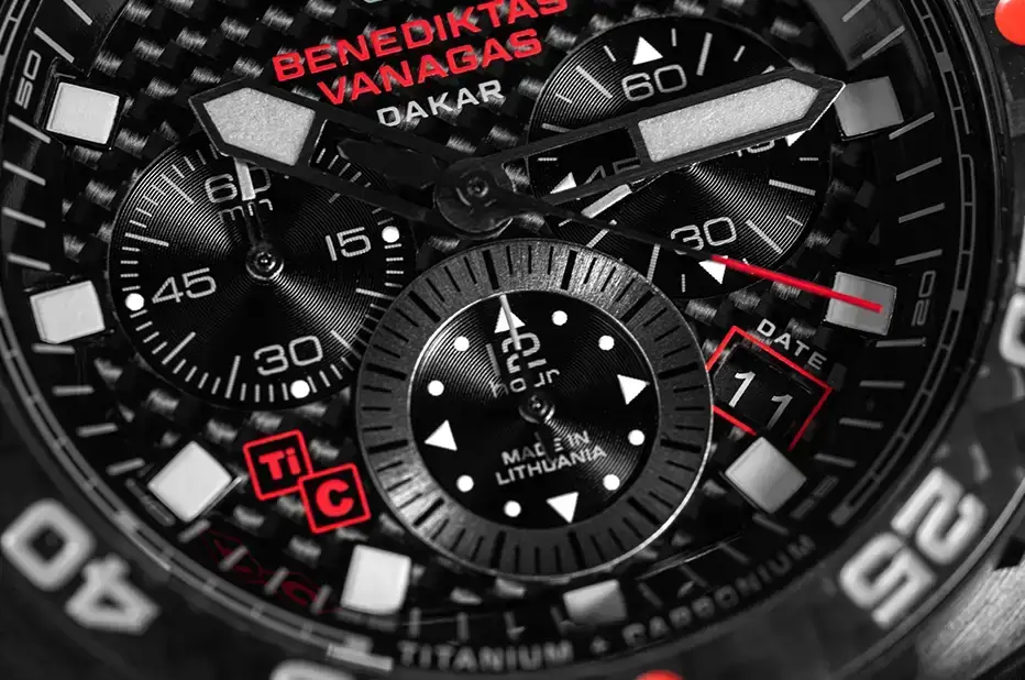 Sportowy zegarek męski z chronografem Vostok Europe Benediktas Vanagas