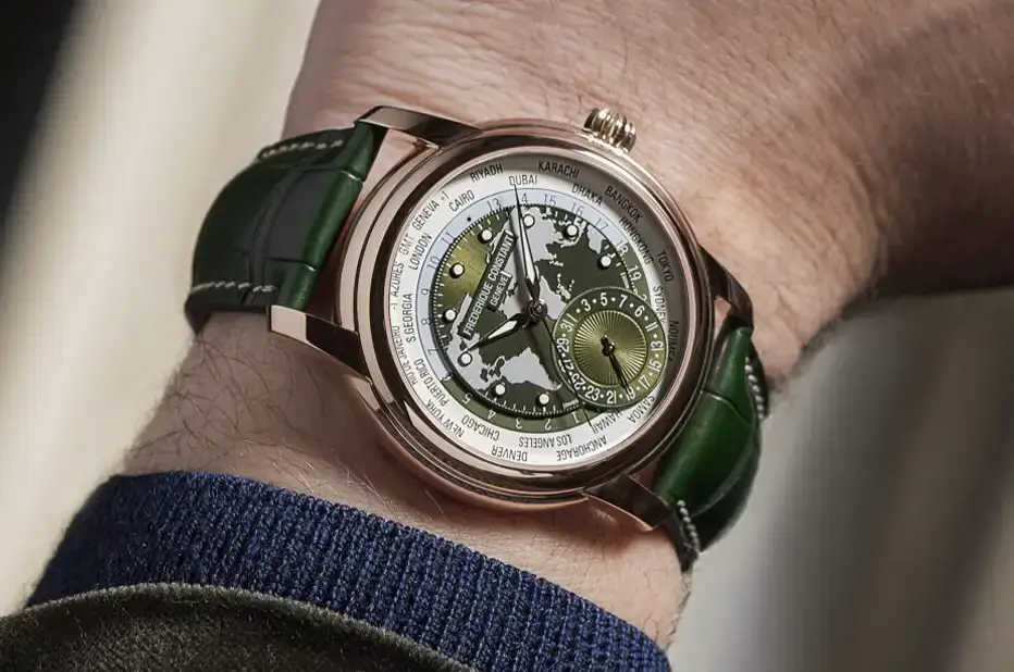 Luksusowy zegarek męski z różowego złota 18K Frederique Constant