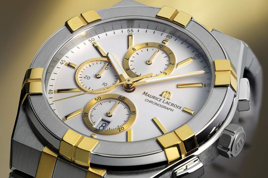 Dwukolorowy zegarek z chronografem Maurice Lacroix Aikon Chronograph Duotone