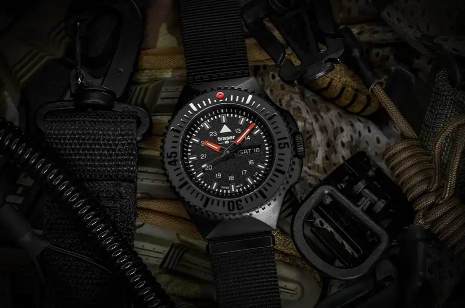 Czarny zegarek dla wojska Traser P69 Black Stealth