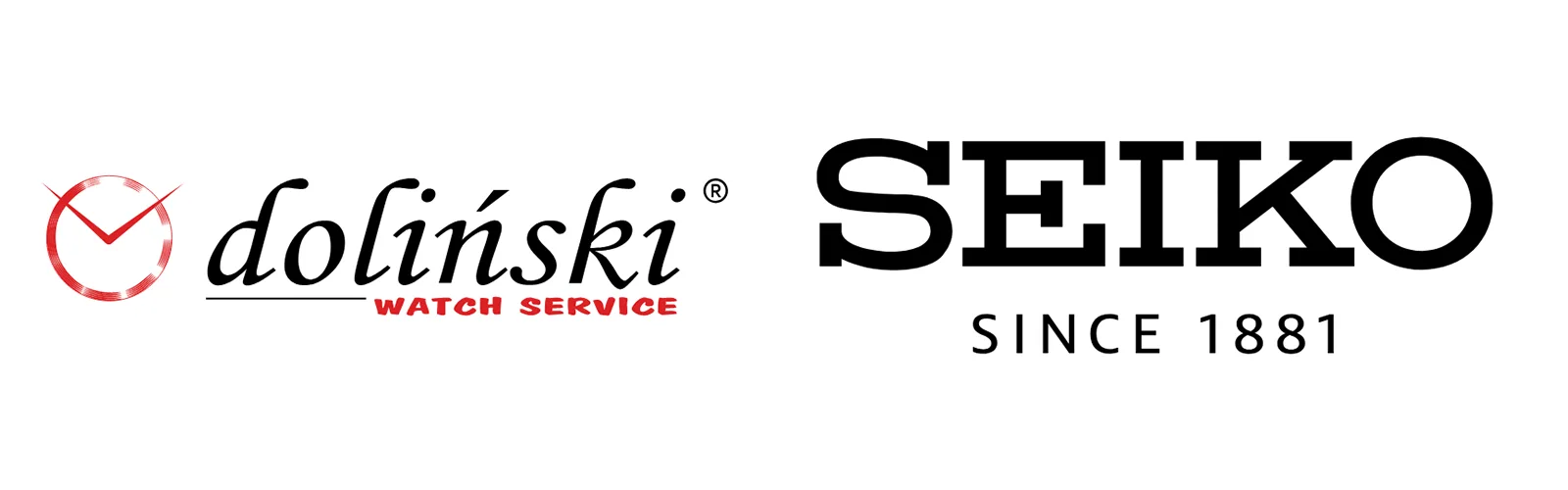 Logo Doliński Watch Service i Seiko - oficjalny Seiko Watch Salon oferujący zegarki King Seiko w Polsce