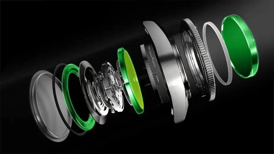 Konstrukcja zegarka Certina z systemem DS Extreme odpornym na wstrząsy