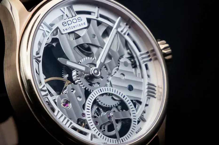 Limitowany zegarek Epos Originale Skeleton 3500 – elegancka tarcza skeleton z sekundnikiem