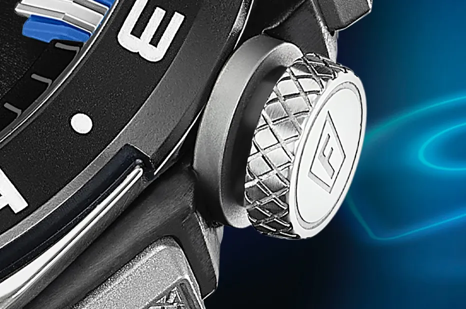 Koronka i przyciski Festina Connected Full D – sterowanie funkcjami inteligentnego zegarka