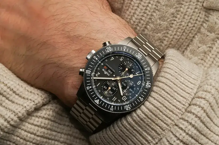 Tytanowy zegarek narzędziowy na rękę Fortis Novonaut N-42 Titanium