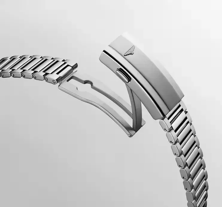 Bransoleta ze stali nierdzewnej Longines z zapięciem motylkowym