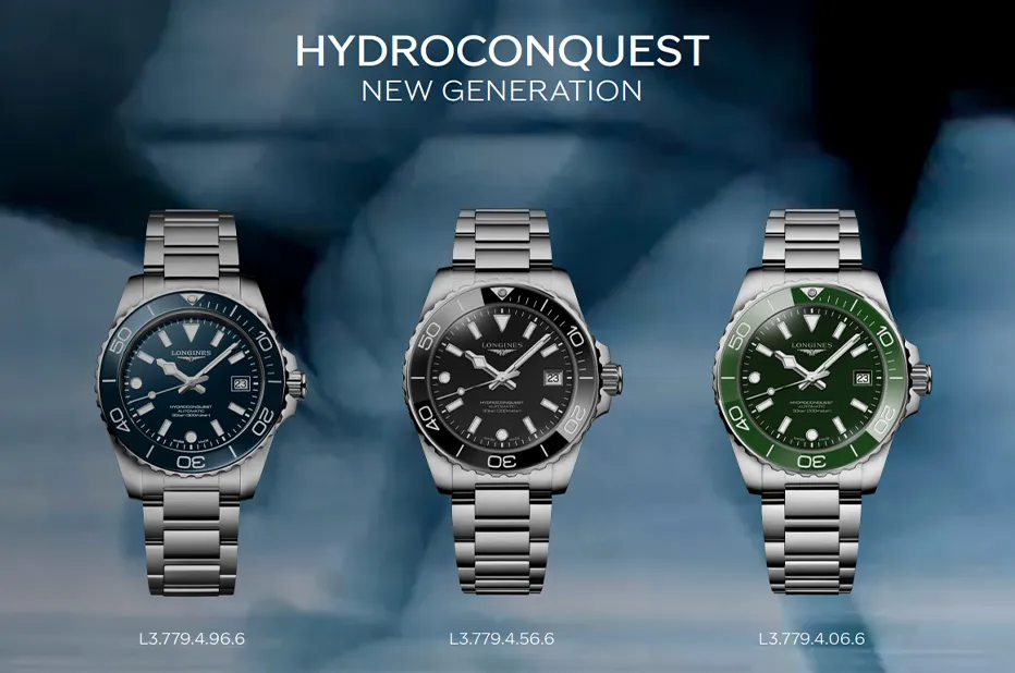 Longines HydroConquest 2026 na stalowej bransolecie