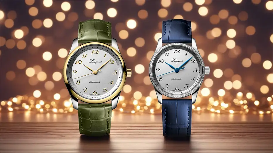 Dwa rozmiary koperty zegarka Longines Master Collection – męska 40 mm i damska 34 mm, wykończone polerowaniem