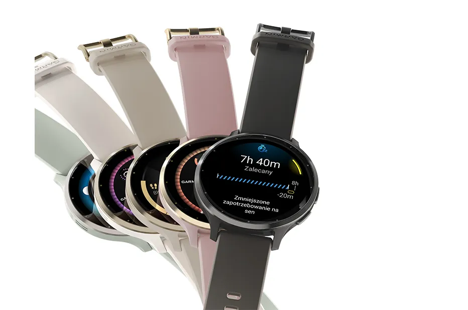 Smartwatch damski Garmin Venu 3S z ekranem AMOLED i funkcją monitorowania snu