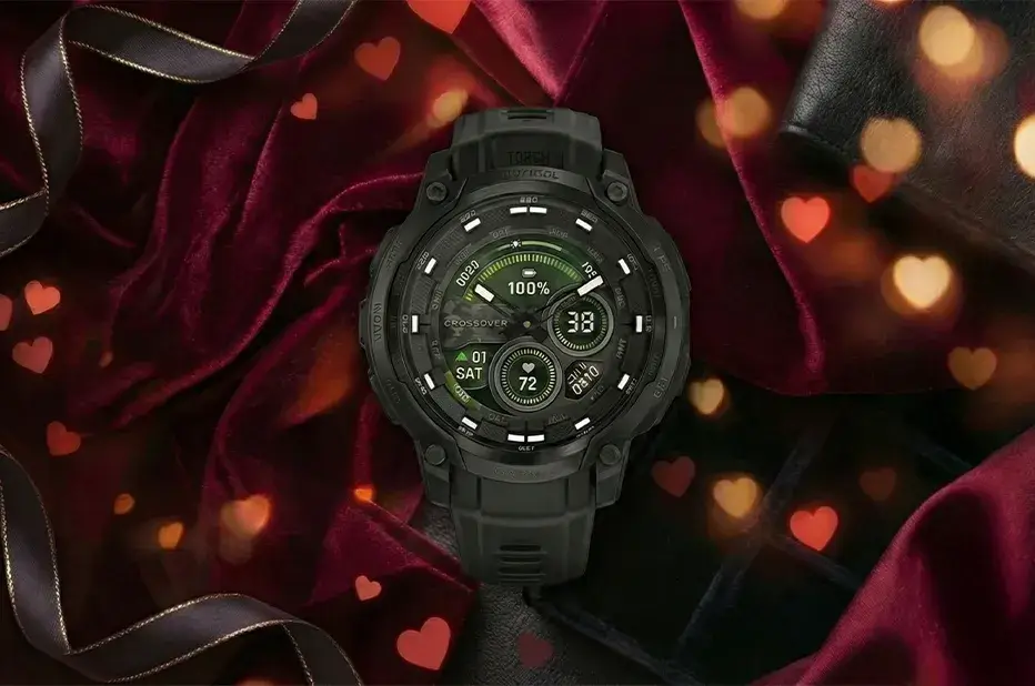 Garmin Instinct Crossover AMOLED Tactical hybrydowy zegarek męski jako prezent na Walentynki