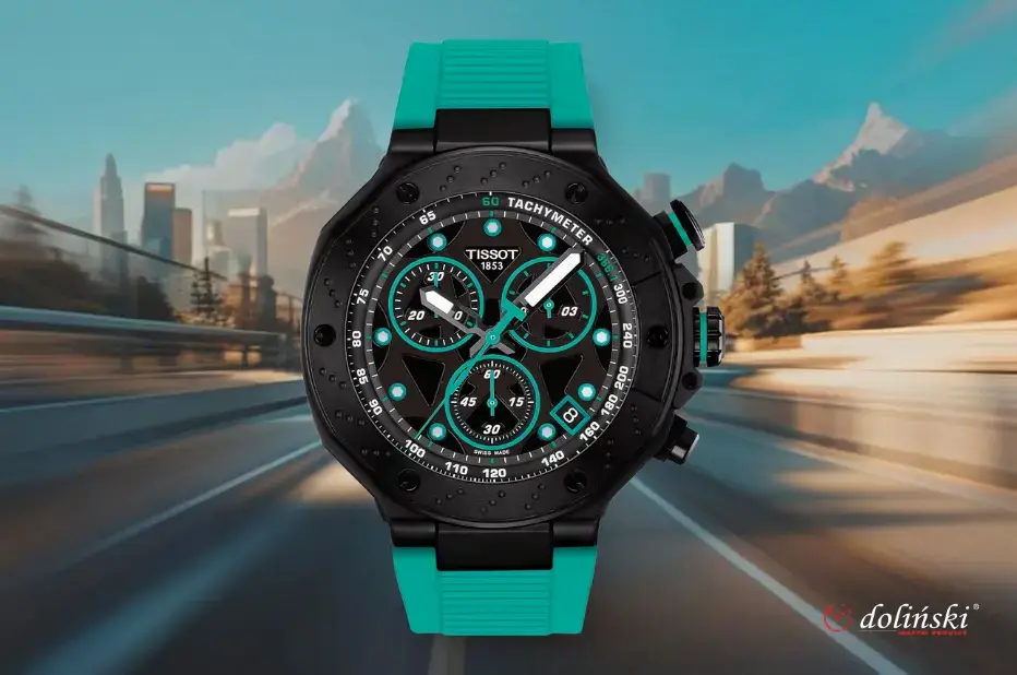 Sportowy model inspirowany motoryzacją, z tachymetrem i chronografem Tissot T-Race Chronograph