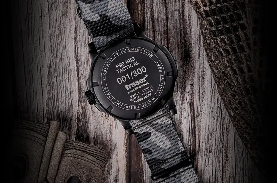 Dekiel Traser P99 IRIS Tactical z grawerem 001/300 – edycja limitowana