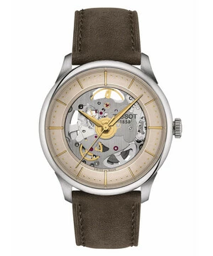 Szkieletowy zegarek męski vintage Tissot