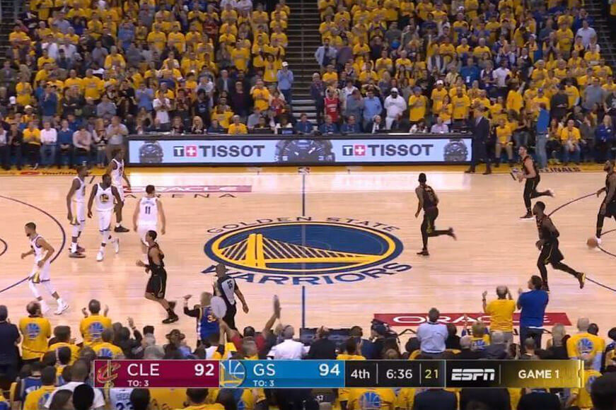 Tissot NBA Warriors i Cleveland Cavaliers