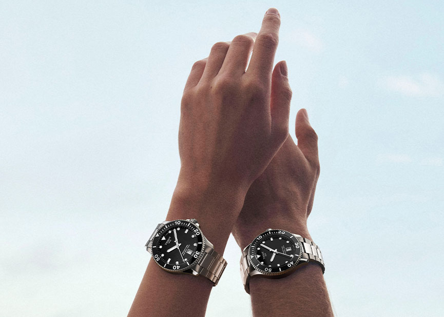 Zegarek Tissot Seastar 1000 na nadgarstku