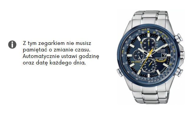Zegarek automatycznie ustawiający czas