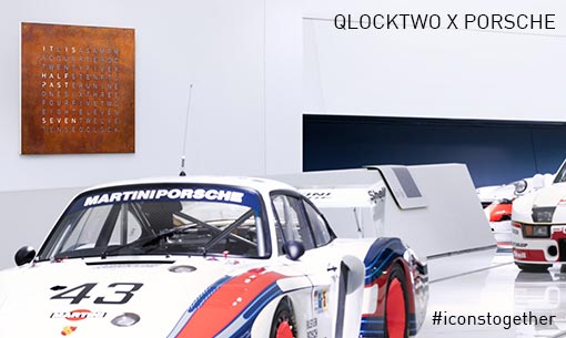 Qlocktwo X Porsche