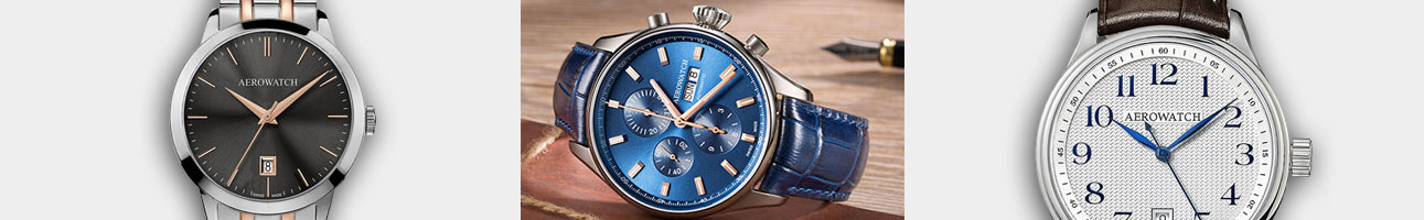 Aerowatch Les Grandes Classiques zegarki męskie klasyczne