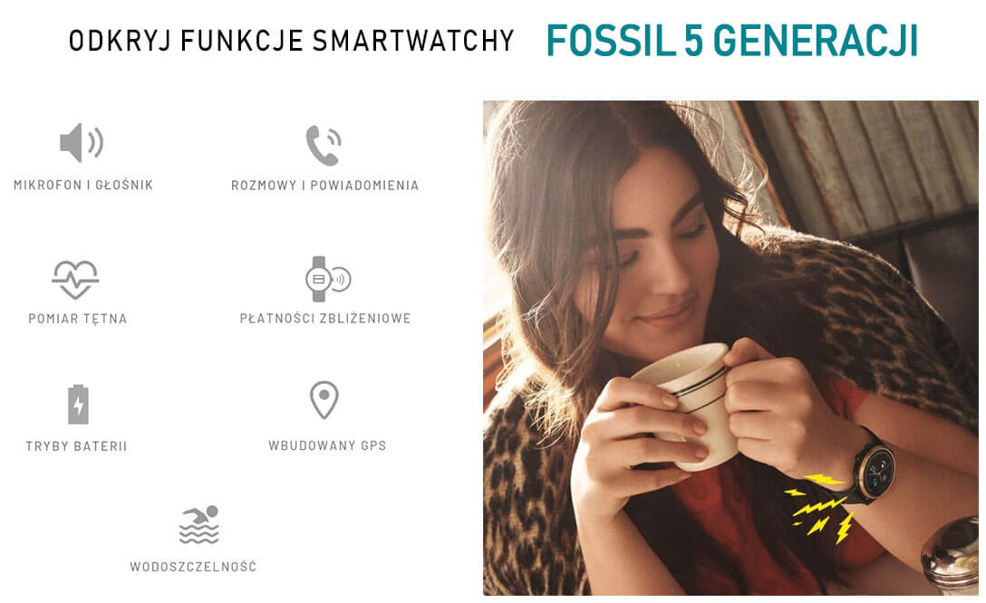 Funkcje smartwatchy FOSSIL 5 generacji