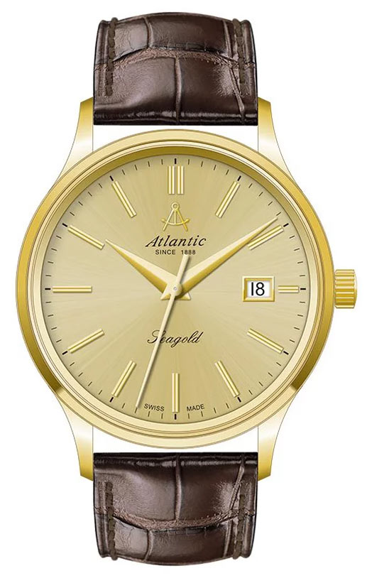 Atlantic Seagold Ladies 94342.65.31 zegarek damski z prawdziwego złota